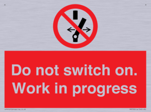 Do not switch on. Work in progress